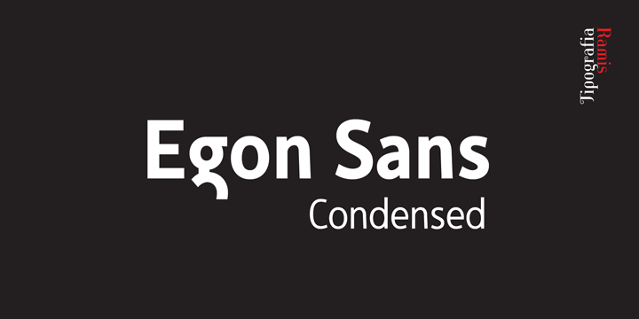 Пример шрифта Egon Sans Condensed